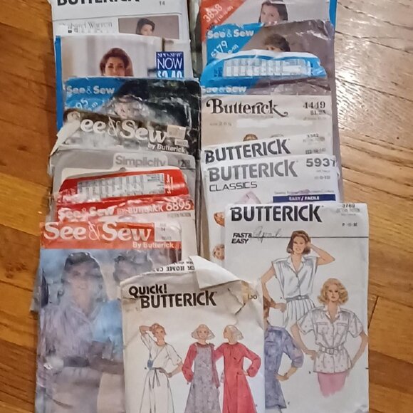 Lot of 95 Vintage Assorted Sewing Patterns Simplicity-Butterick-McCall's-Vogue - Picture 3 of 5